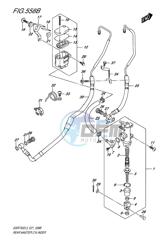 REAR MASTER CYLINDER