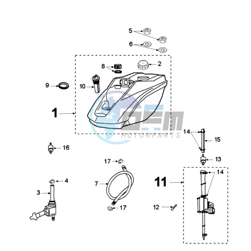 TANK AND FUEL PUMP