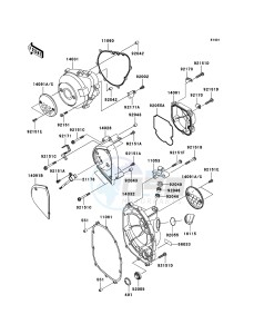 Z1000 ZR1000A6F FR GB XX (EU ME A(FRICA) drawing Engine Cover(s)