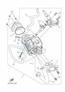 YFZ450R (BKD3) drawing THROTTLE BODY ASSY 1