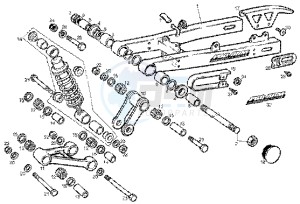 GPR 50 drawing Rear damper-swinging arm