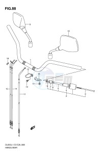 DL650 (E3) V-Strom drawing HANDLEBAR (DL650L1 E33)