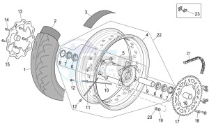 RXV-SXV 450-550 drawing Rear wheel II