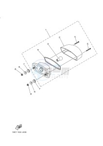 YFM300 RAPTOR 300 (1SC6 1SC7 1SC5) drawing TAILLIGHT 2