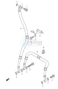 GSX-R600 (E2) drawing FRONT BRAKE HOSE