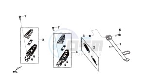 JOYMAX 125 I ABS drawing CENTRAL STAND / SIDE STAND