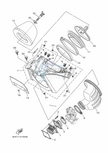 YZ125 (B4X2) drawing INTAKE