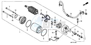 XL700VAB TRANSALP E drawing STARTING MOTOR