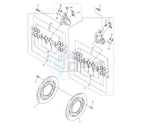 FZ6 S2 600 drawing FRONT BRAKE CALIPER