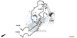 CBR1000S2 2ED - (2ED) drawing BRAKE PIPE