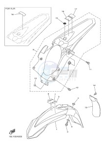 YZ250F (1SM5 1SM6 1SM7 1SM8) drawing FENDER