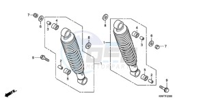 CBF125MA Europe Direct - (ED) drawing REAR CUSHION