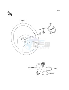 MULE_600 KAF400B6F EU drawing Steering Wheel