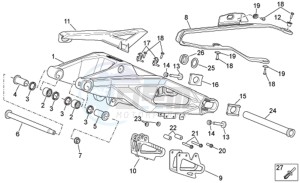 RXV-SXV 450-550 Enduro-Supermotard drawing Swing arm