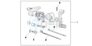 VFR1200XDC drawing KIT DCT PEDAL SHIFT