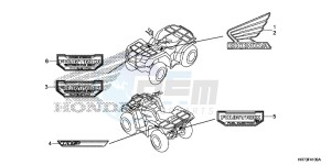 TRX420FA6F TRX420F Australia - (U) drawing MARK