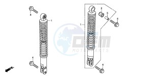 SH300R drawing REAR CUSHION