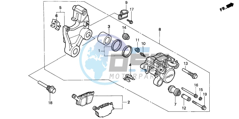 REAR BRAKE CALIPER (VT1100C2)