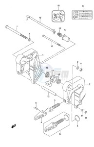 DF 9.9A drawing Clamp Bracket Non-Remote Control