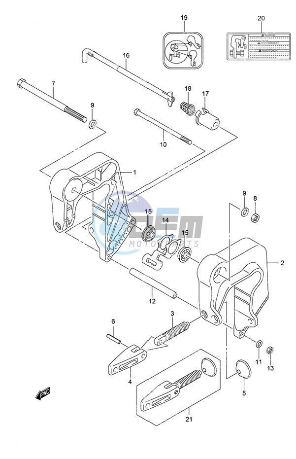 Clamp Bracket Non-Remote Control