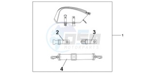 CBR1000RRA Australia - (U) drawing REAR SEAT BAG