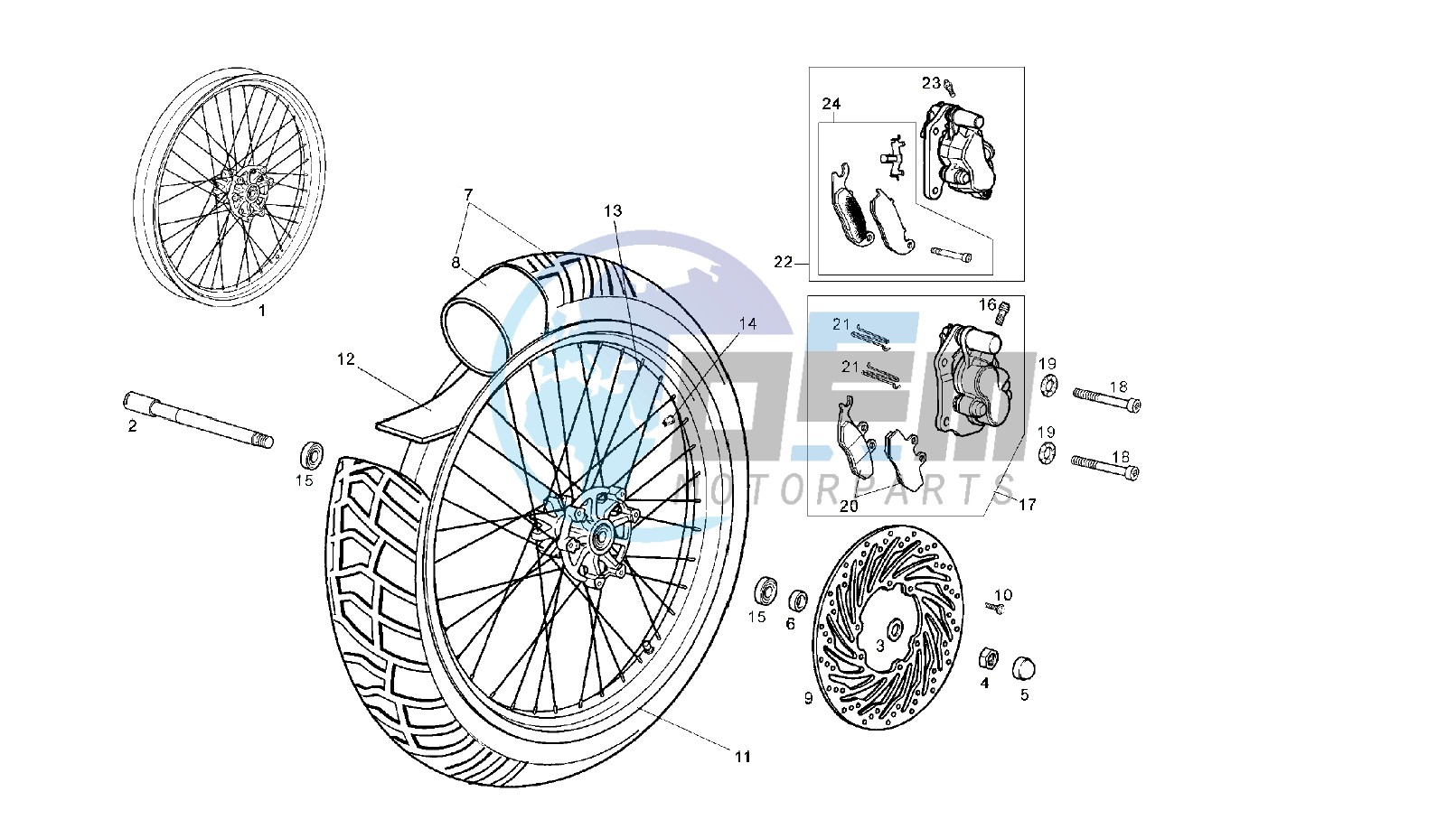 FRONT WHEEL MY07