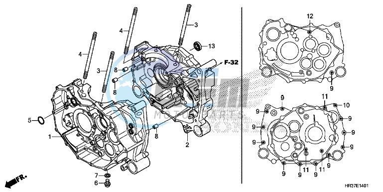 CRANKCASE (TRX420FE1/FM1/FM2/TE1/TM1)