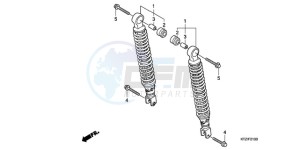 PES125R9 UK - (E / STC 2E) drawing REAR CUSHION