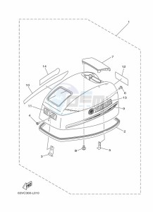 9-9FMHS drawing FAIRING-UPPER