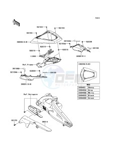 NINJA_ZX-10R_ABS ZX1000KDF FR XX (EU ME A(FRICA) drawing Side Covers/Chain Cover