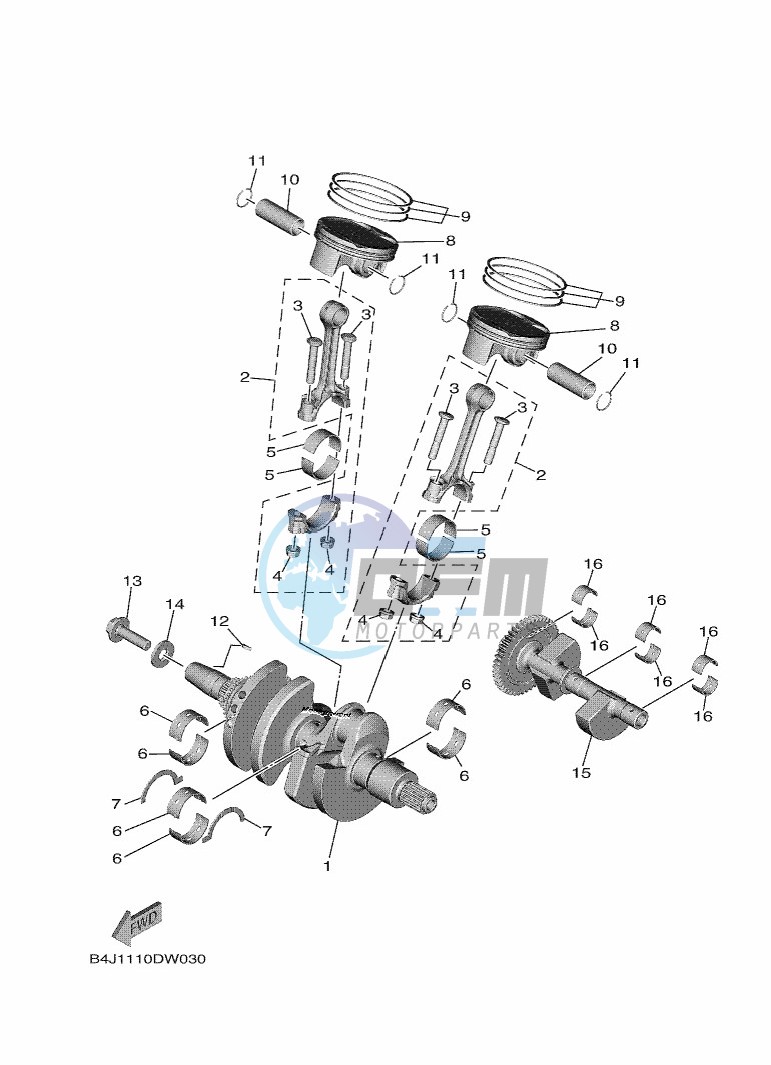 CRANKSHAFT & PISTON