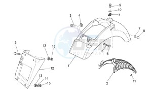 V7 CafÃ¨ 750 drawing Rear body I- Mudguard