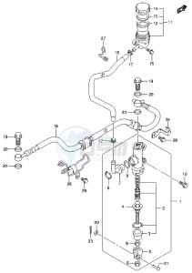 LT-Z400 drawing REAR MASTER CYLINDER