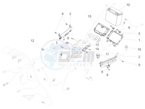 Audace 1400 USA-CND 1380 drawing Rear electrical system