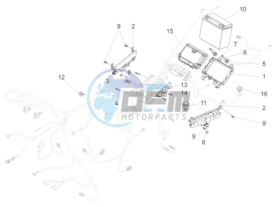 Rear electrical system