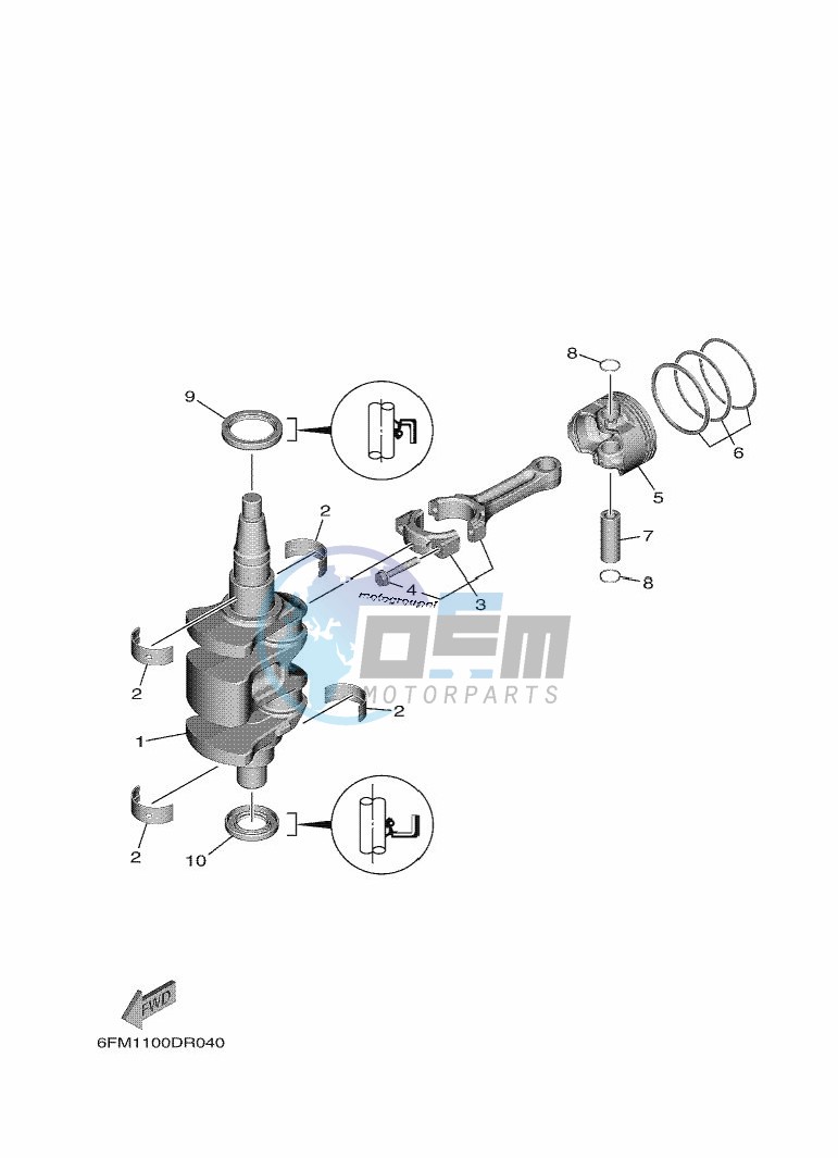 CRANKSHAFT--PISTON