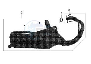 JET EURO X EU2 - 50 cc drawing EXHAUST