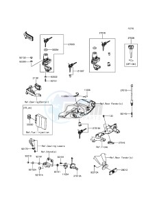 VERSYS 1000 KLZ1000BGF FR GB XX (EU ME A(FRICA) drawing Ignition Switch