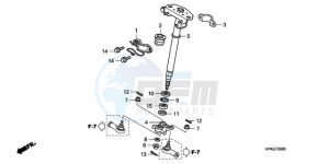 TRX420FMA Europe Direct - (ED / 4WD) drawing STEERING SHAFT (STD)