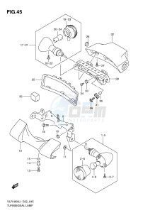 VLR1800 (E2) drawing TURNSIGNAL LAMP