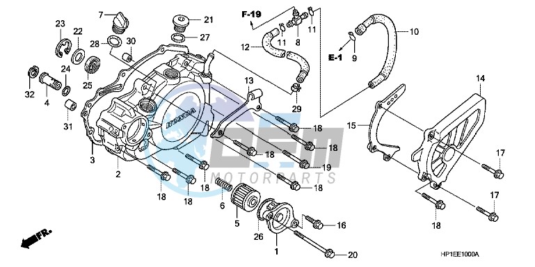 L. CRANKCASE COVER