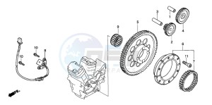 VT750C drawing STARTING CLUTCH