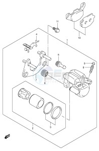 LT-F500F (P24) drawing REAR CALIPER (MODEL K4)