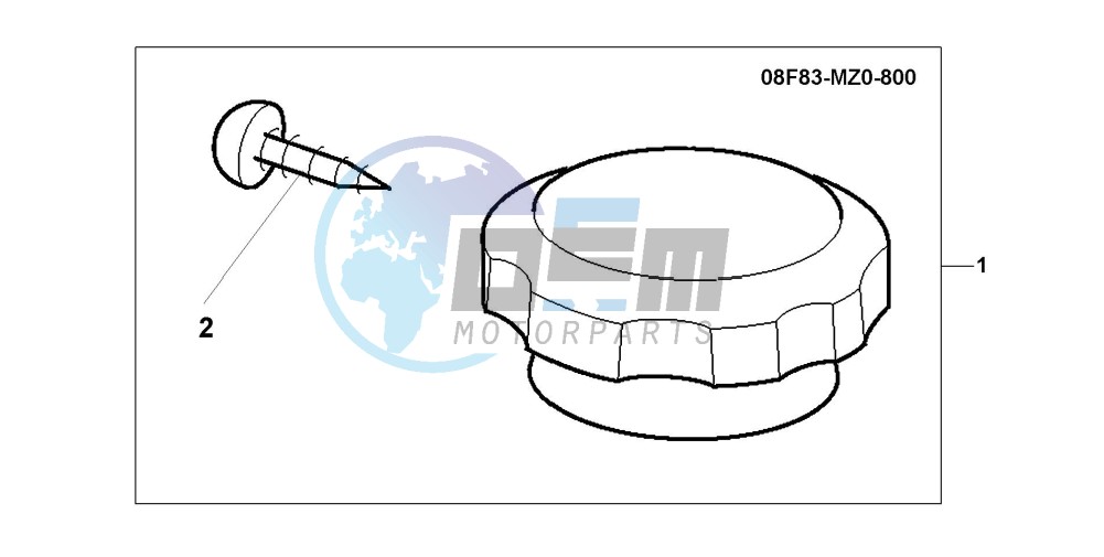 CHRM RADIATOR CAP