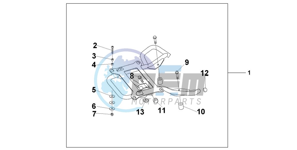 REAR CARRIER STAY @125