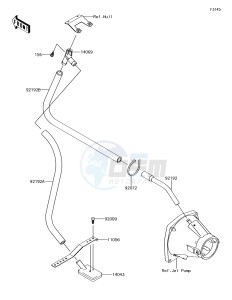 JET SKI ULTRA 310X JT1500LGF EU drawing Bilge System