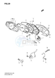 GSR600 (E2) drawing SPEEDOMETER (GSR600K6 K7 K8,GSR600UK6 UK7 UK8)