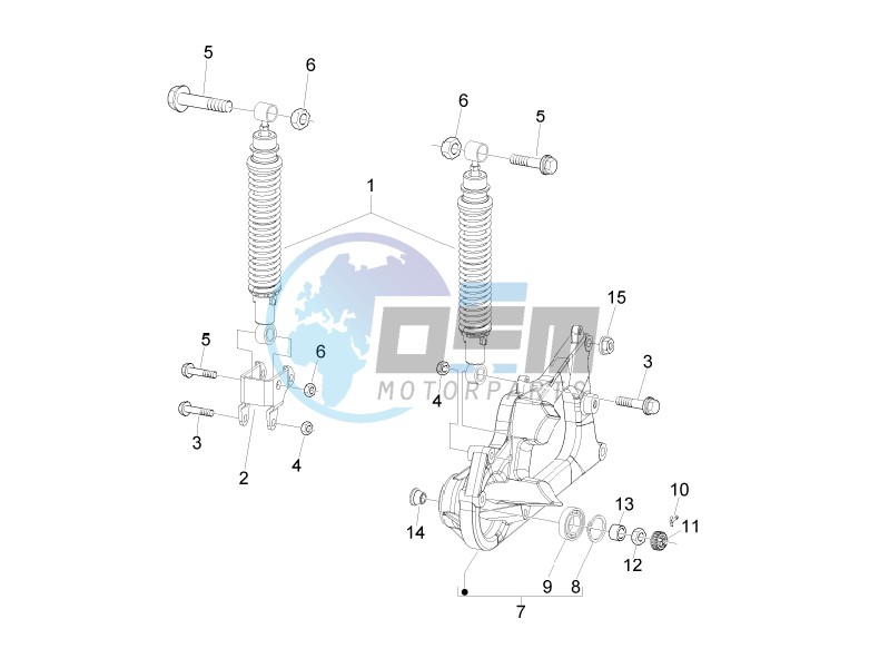 Rear suspension - Shock absorbers