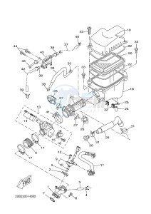 WR125X (22B8 22B8 22B8) drawing INTAKE