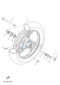 YZ250X (BJ41) drawing FRONT WHEEL